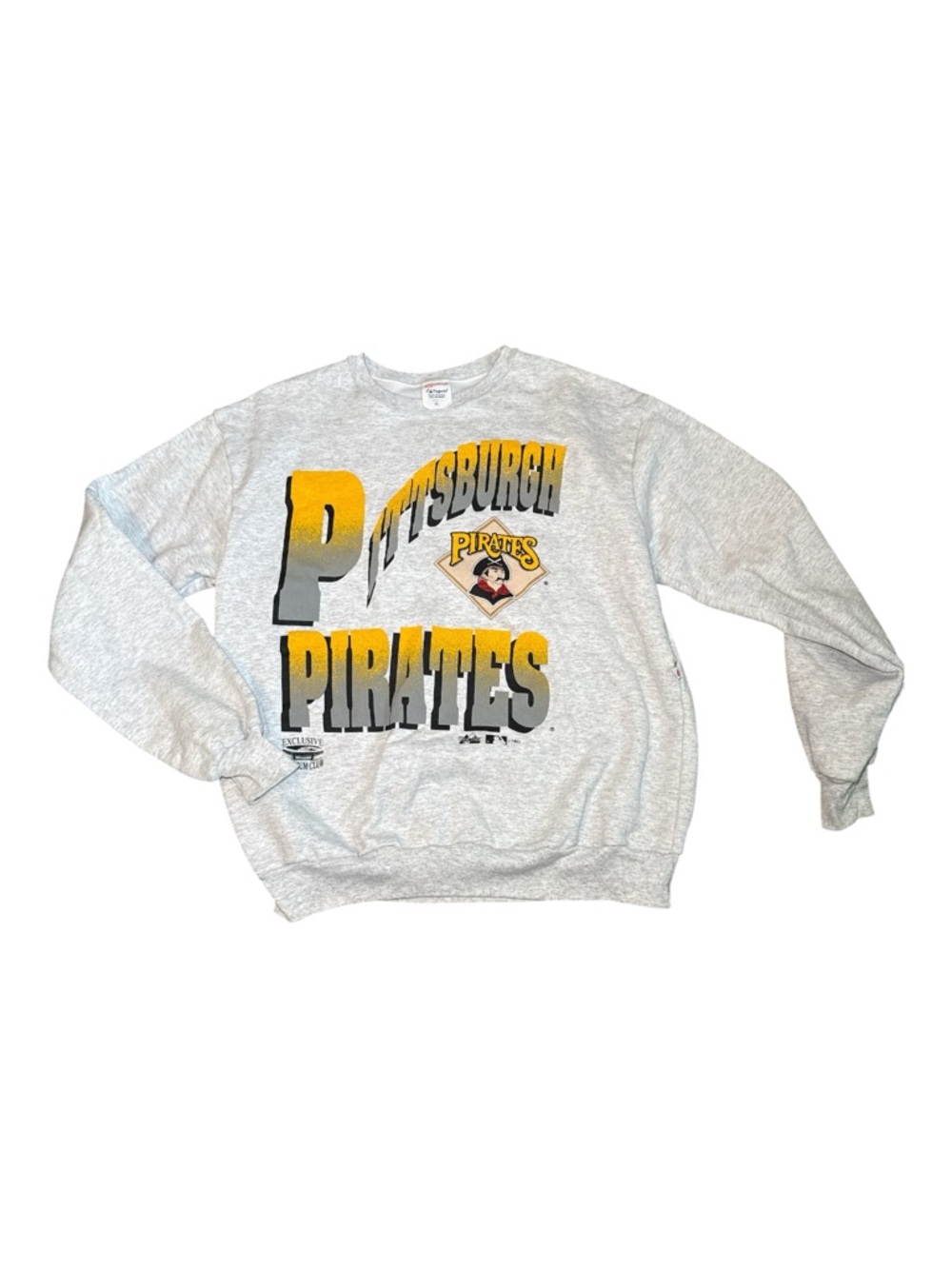 Y2K Pittsburgh Pirates Sweatshirt Men’s Large Gray MLB Graphic Crewneck XL